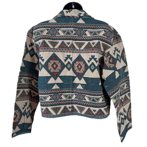 Vintage Flashback Southwestern Tapestry Bolero Jacket - Picture 8 of 9